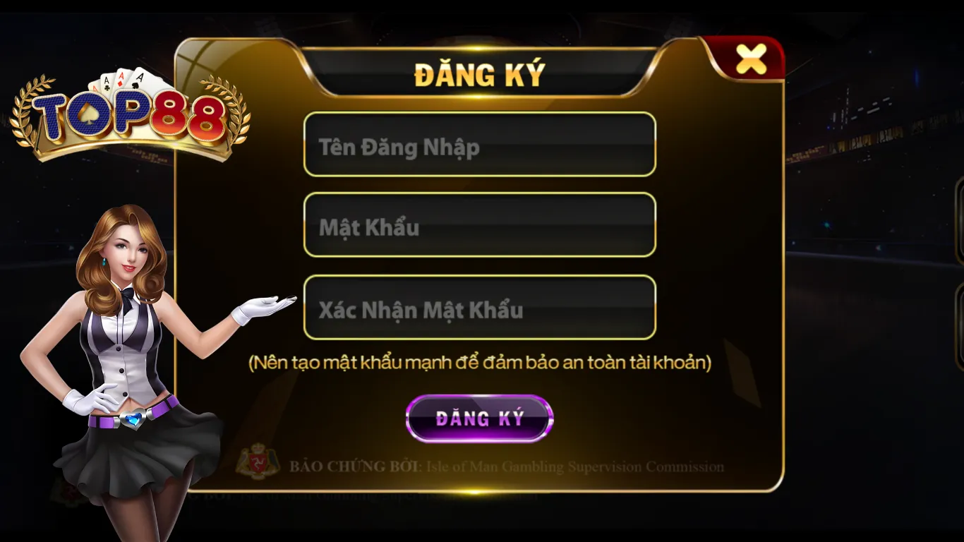 Hướng dẫn đăng ký Top88 cho tiết cho tân cược thủ mới nhất Hướng dẫn đăng ký Top88 chi tiết cho tân thủ