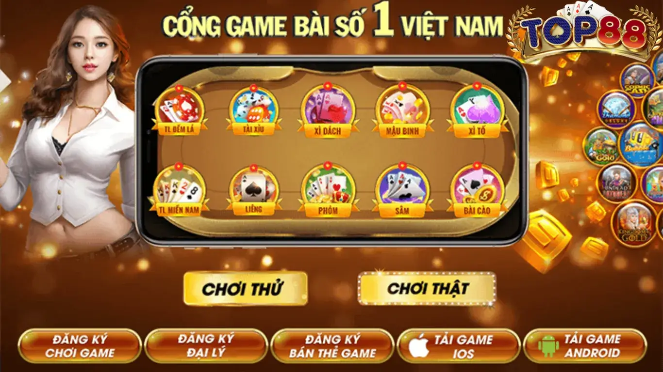 Top 10 Game Bài Đổi Thưởng Uy Tín Nhất Tại Top88 Dành Cho Người Chơi Top 10 Game bài đổi thưởng uy tín nhất Top88